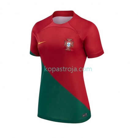 Billiga Fotbollströjor Portugal Dam Hemma tröja WM 2022 Kortärmad